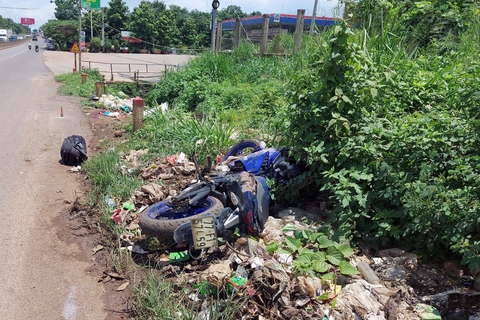 Sau tai nạn chết người, tài xế xe bồn bỏ chạy gần 30km thì bị bắt - Ảnh 1. Sau tai nạn chết người, tài xế xe bồn bỏ chạy gần 30km thì bị bắt - Ảnh 1.