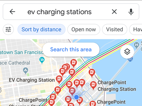 Google Maps thử nghiệm tính năng chỉ đường riêng cho xe điện, hybrid - Ảnh 1. Google Maps thử nghiệm tính năng chỉ đường riêng cho xe điện, hybrid - Ảnh 1.