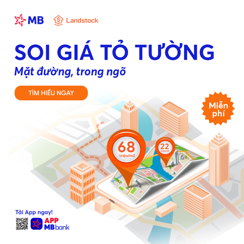 ‘Soi’ giá nhà đất miễn phí trên app MBBank - Ảnh 1. ‘Soi’ giá nhà đất miễn phí trên app MBBank - Ảnh 1.