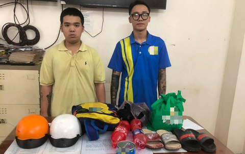 Bắt 2 người tạt sơn thuê cho thành viên nhóm Nợ xấu TP.HCM - Ảnh 1. Bắt 2 người tạt sơn thuê cho thành viên nhóm Nợ xấu TP.HCM - Ảnh 1.