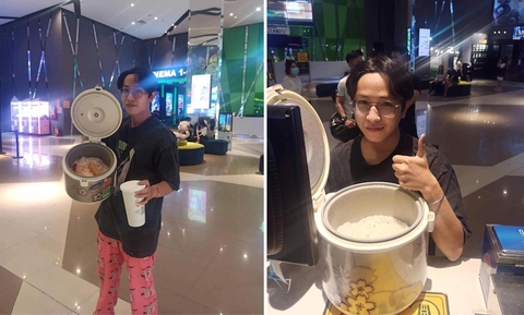 Ảnh vui 23/7: Thanh niên mang nồi cơm điện vào rạp phim để xem CONAN - Ảnh 1. Ảnh vui 23/7: Thanh niên mang nồi cơm điện vào rạp phim để xem CONAN - Ảnh 1.