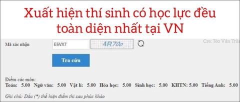 Ảnh vui 25/7: Thí sinh có học lực đều toàn diện nhất Việt Nam gây xôn xao cõi mạng - Ảnh 1. Ảnh vui 25/7: Thí sinh có học lực đều toàn diện nhất Việt Nam gây xôn xao cõi mạng - Ảnh 1.