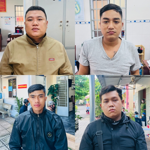 Nhóm ‘hiệp sĩ’ vừa cưỡng đoạt tiền người đi đường thì bị công an bắt nóng - Ảnh 1. Nhóm ‘hiệp sĩ’ vừa cưỡng đoạt tiền người đi đường thì bị công an bắt nóng - Ảnh 1.