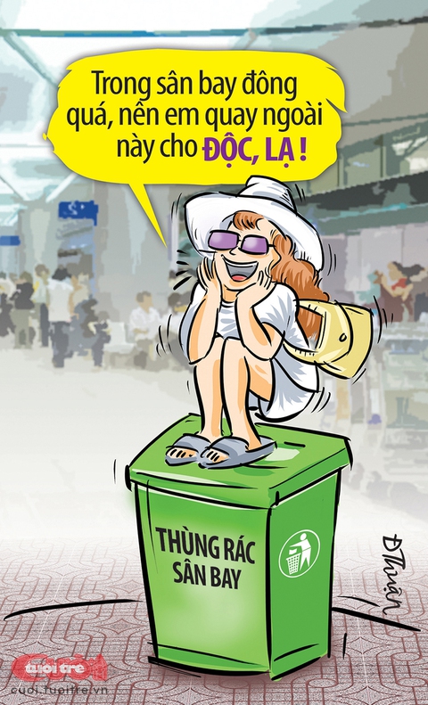 Tiktoker sống ảo tung chảo tại sân bay - Ảnh 2. Tiktoker sống ảo tung chảo tại sân bay - Ảnh 2.