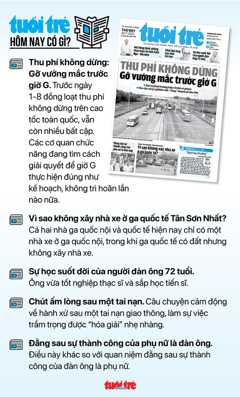 Tin sáng 30-7: Hơn 950.000 khách quốc tế đến Việt Nam; Nghiên cứu thẻ ETC gắn với đăng kiểm xe - Ảnh 4. Tin sáng 30-7: Hơn 950.000 khách quốc tế đến Việt Nam; Nghiên cứu thẻ ETC gắn với đăng kiểm xe - Ảnh 4.