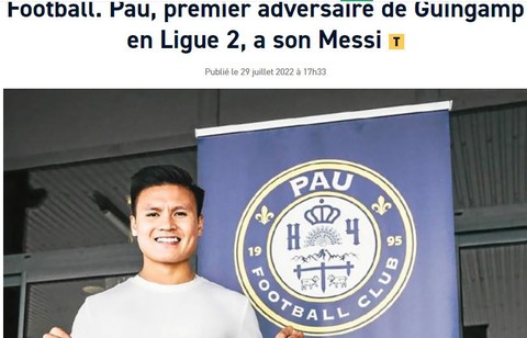 Báo Pháp háo hức với màn ra mắt của Quang Hải ở Ligue 2 - Ảnh 1. Báo Pháp háo hức với màn ra mắt của Quang Hải ở Ligue 2 - Ảnh 1.