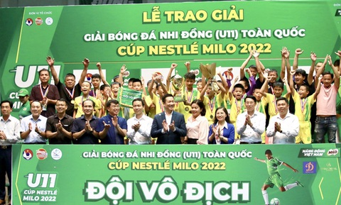 Sông Lam Nghệ An vô địch Giải bóng đá nhi đồng toàn quốc 2022 - Ảnh 1. Sông Lam Nghệ An vô địch Giải bóng đá nhi đồng toàn quốc 2022 - Ảnh 1.