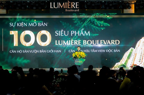 100 căn hộ LUMIÈRE Boulevard hết hàng ngay sau mở bán - Ảnh 1. 100 căn hộ LUMIÈRE Boulevard hết hàng ngay sau mở bán - Ảnh 1.