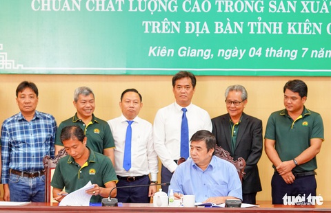 Lộc Trời ký hợp tác với MB Bank hơn 12.000 tỉ đồng để sản xuất lúa gạo tại Kiên Giang - Ảnh 1. Lộc Trời ký hợp tác với MB Bank hơn 12.000 tỉ đồng để sản xuất lúa gạo tại Kiên Giang - Ảnh 1.