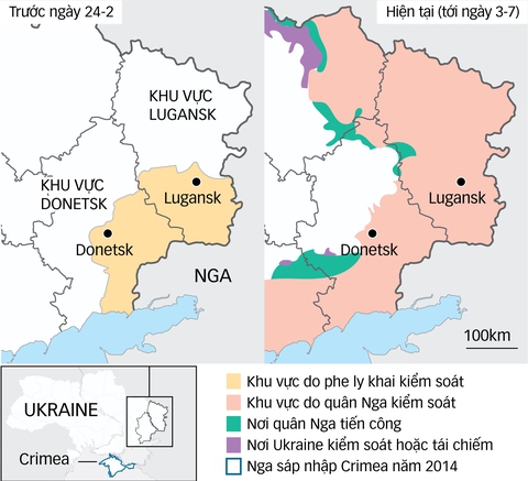 Ukraine mất Lugansk, cục diện ra sao? - Ảnh 1. Ukraine mất Lugansk, cục diện ra sao? - Ảnh 1.
