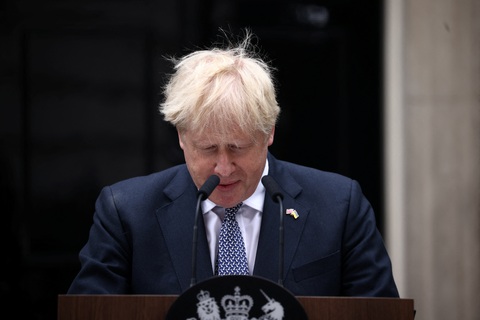 Ông Boris Johnson từ chức thủ tướng Anh - Ảnh 1. Ông Boris Johnson từ chức thủ tướng Anh - Ảnh 1.