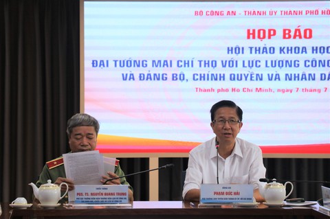 TP.HCM tổ chức hội thảo nhân 100 năm ngày sinh Đại tướng Mai Chí Thọ - Ảnh 1. TP.HCM tổ chức hội thảo nhân 100 năm ngày sinh Đại tướng Mai Chí Thọ - Ảnh 1.