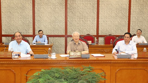 Bộ Chính trị yêu cầu đẩy nhanh tiến độ điều tra, truy tố các vụ án Việt Á, FLC, Tân Hoàng Minh... - Ảnh 1. Bộ Chính trị yêu cầu đẩy nhanh tiến độ điều tra, truy tố các vụ án Việt Á, FLC, Tân Hoàng Minh... - Ảnh 1.