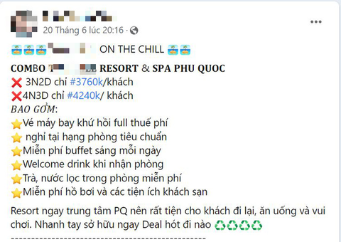 Cẩn thận khi mua dịch vụ, tour du lịch giá rẻ trên mạng xã hội - Ảnh 1. Cẩn thận khi mua dịch vụ, tour du lịch giá rẻ trên mạng xã hội - Ảnh 1.