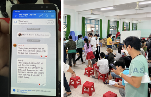 TP.HCM: Tăng số điểm tiêm vắc xin tại trường học cho trẻ em từ 5 đến dưới 18 tuổi - Ảnh 1. TP.HCM: Tăng số điểm tiêm vắc xin tại trường học cho trẻ em từ 5 đến dưới 18 tuổi - Ảnh 1.