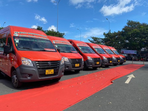 TP.HCM khánh thành tuyến xe buýt liên 3 tỉnh TP.HCM - Long An - Tiền Giang - Ảnh 4. TP.HCM khánh thành tuyến xe buýt liên 3 tỉnh TP.HCM - Long An - Tiền Giang - Ảnh 4.