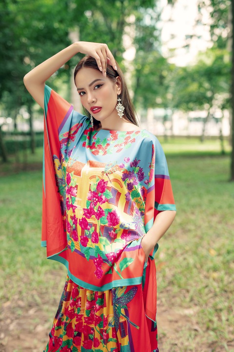 Top 5 Hoa hậu Hoàn vũ Hương Ly, Lê Hoàng Phương trong thiết kế biến tấu từ khăn - Ảnh 5. Top 5 Hoa hậu Hoàn vũ Hương Ly, Lê Hoàng Phương trong thiết kế biến tấu từ khăn - Ảnh 5.