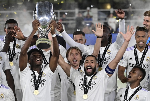 Real Madrid lần thứ 5 giành Siêu cúp châu Âu - Ảnh 1. Real Madrid lần thứ 5 giành Siêu cúp châu Âu - Ảnh 1.