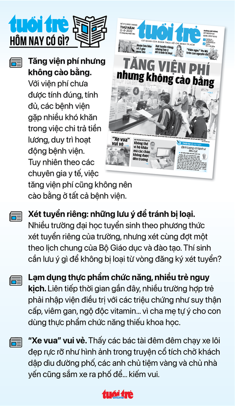 Tin sáng 11-8: Xăng có thể giảm thêm; Việt Nam nghiên cứu làm thuốc trị đậu mùa khỉ - Ảnh 5. Tin sáng 11-8: Xăng có thể giảm thêm; Việt Nam nghiên cứu làm thuốc trị đậu mùa khỉ - Ảnh 5.
