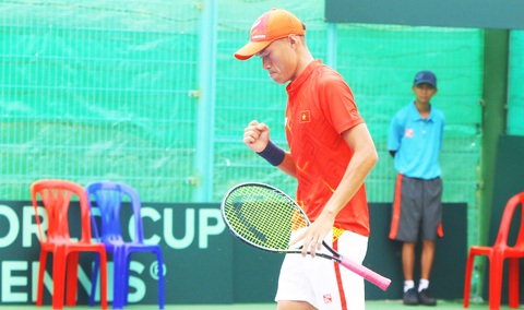 Đánh bại Syria, tuyển Việt Nam giành suất thăng hạng Davis Cup - Ảnh 1. Đánh bại Syria, tuyển Việt Nam giành suất thăng hạng Davis Cup - Ảnh 1.