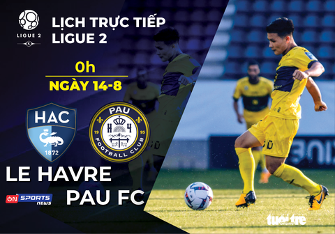 Lịch trực tiếp Pau FC và Quang Hải tại Ligue 2 cuối tuần này - Ảnh 1. Lịch trực tiếp Pau FC và Quang Hải tại Ligue 2 cuối tuần này - Ảnh 1.