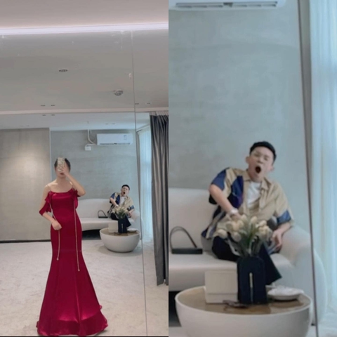 Chồng ngáp sái quai hàm chờ vợ thử váy cưới - Ảnh 2. Chồng ngáp sái quai hàm chờ vợ thử váy cưới - Ảnh 2.