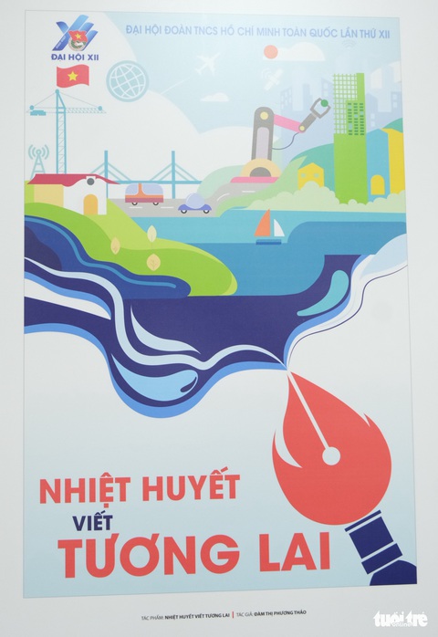 Ngắm tranh cổ động chào mừng Đại hội Đoàn toàn quốc lần thứ XII - Ảnh 4. Ngắm tranh cổ động chào mừng Đại hội Đoàn toàn quốc lần thứ XII - Ảnh 4.