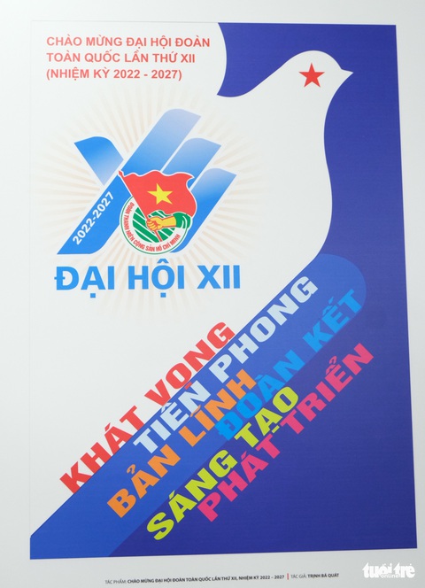 Ngắm tranh cổ động chào mừng Đại hội Đoàn toàn quốc lần thứ XII - Ảnh 2. Ngắm tranh cổ động chào mừng Đại hội Đoàn toàn quốc lần thứ XII - Ảnh 2.