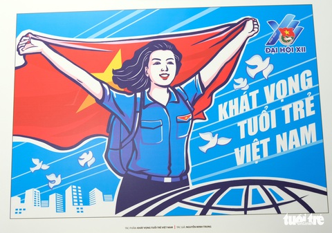 Ngắm tranh cổ động chào mừng Đại hội Đoàn toàn quốc lần thứ XII - Ảnh 8. Ngắm tranh cổ động chào mừng Đại hội Đoàn toàn quốc lần thứ XII - Ảnh 8.