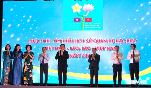Hơn 66.500 người dự thi tìm hiểu lịch sử quan hệ đặc biệt Việt Nam - Lào tuần 9 - Ảnh 1. Hơn 66.500 người dự thi tìm hiểu lịch sử quan hệ đặc biệt Việt Nam - Lào tuần 9 - Ảnh 1.