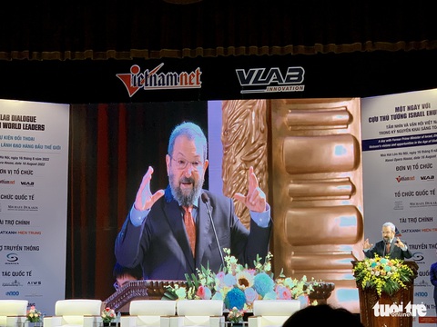Đến Việt Nam, cựu thủ tướng Ehud Barak tiết lộ cách Israel chọn người tài - Ảnh 1. Đến Việt Nam, cựu thủ tướng Ehud Barak tiết lộ cách Israel chọn người tài - Ảnh 1.