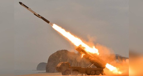 Yonhap: Triều Tiên phóng 2 tên lửa hành trình - Ảnh 1. Yonhap: Triều Tiên phóng 2 tên lửa hành trình - Ảnh 1.