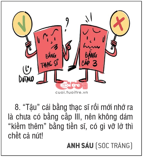 10 lý do không tậu bằng tiến sĩ: Tui dốt chứ không có dại! - Ảnh 8. 10 lý do không tậu bằng tiến sĩ: Tui dốt chứ không có dại! - Ảnh 8.