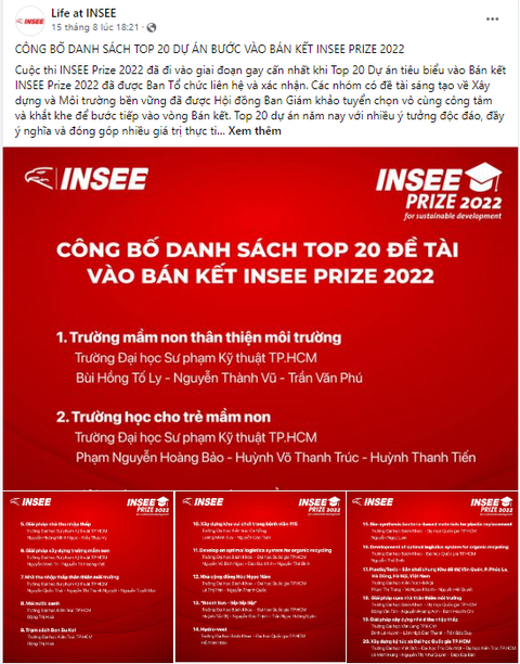 Công bố các dự án xuất sắc nhất vào bán kết cuộc thi INSEE Prize 2022 - Ảnh 2.