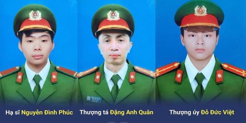 Truy tặng Huân chương Chiến công hạng nhất cho 3 chiến sĩ hy sinh khi chữa cháy quán karaoke - Ảnh 1. Truy tặng Huân chương Chiến công hạng nhất cho 3 chiến sĩ hy sinh khi chữa cháy quán karaoke - Ảnh 1.