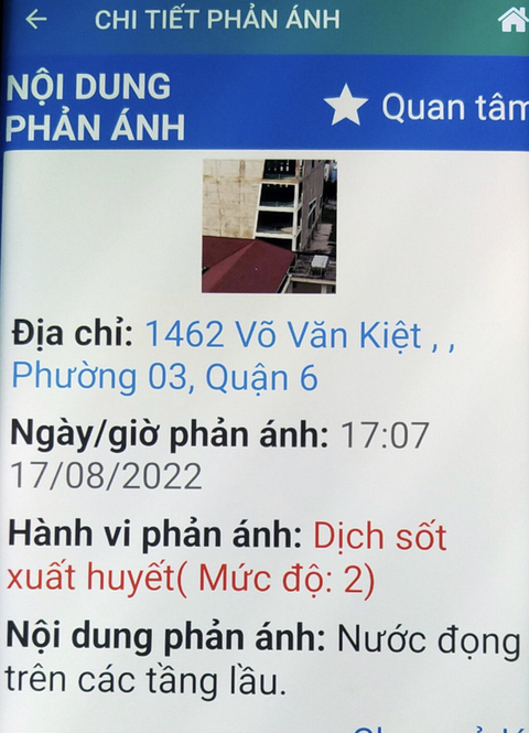 Chỉ điểm đơn giản qua app các ổ dịch sốt xuất huyết - Ảnh 2. Chỉ điểm đơn giản qua app các ổ dịch sốt xuất huyết - Ảnh 2.