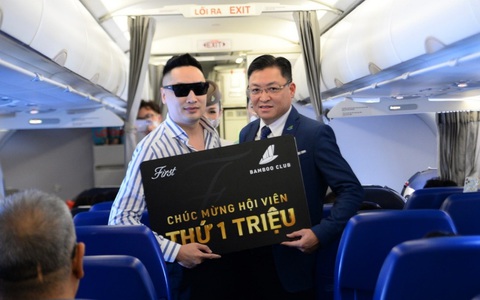 Kỷ niệm 4 năm thành lập, Bamboo Airways đón hội viên thân thiết thứ 1 triệu - Ảnh 1. Kỷ niệm 4 năm thành lập, Bamboo Airways đón hội viên thân thiết thứ 1 triệu - Ảnh 1.