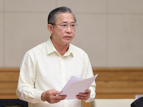 Tổng Giám đốc Trường Hải THACO Phạm Văn Tài đề xuất các giải phát phát triển thị trường lao động - Ảnh: VGP Tổng Giám đốc Trường Hải THACO Phạm Văn Tài đề xuất các giải phát phát triển thị trường lao động - Ảnh: VGP