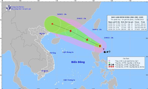 Bão Maon giật cấp 12 đang hướng vào khu vực phía bắc Biển Đông - Ảnh 1. Bão Maon giật cấp 12 đang hướng vào khu vực phía bắc Biển Đông - Ảnh 1.