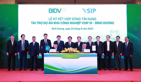 BIDV tài trợ 4.600 tỉ cho dự án đầu tư Khu công nghiệp VSIP 3 ở Bình Dương - Ảnh 1. BIDV tài trợ 4.600 tỉ cho dự án đầu tư Khu công nghiệp VSIP 3 ở Bình Dương - Ảnh 1.