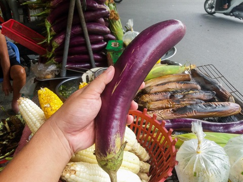Cà tím nướng mỡ hành vỉa hè ngon nức nở - Ảnh 2. Cà tím nướng mỡ hành vỉa hè ngon nức nở - Ảnh 2.