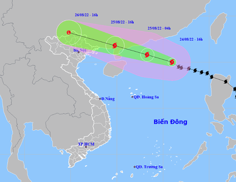 Tâm bão số 3 đang ở khu vực phía bắc Biển Đông, từ chiều mai Bắc Bộ mưa to - Ảnh 1. Tâm bão số 3 đang ở khu vực phía bắc Biển Đông, từ chiều mai Bắc Bộ mưa to - Ảnh 1.