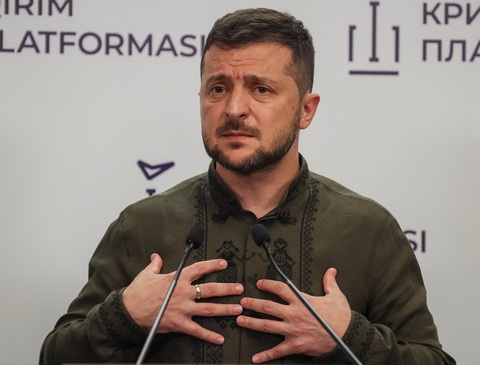 Thông điệp Quốc khánh của ông Zelensky: Ukraine đã tái sinh - Ảnh 1. Thông điệp Quốc khánh của ông Zelensky: Ukraine đã tái sinh - Ảnh 1.