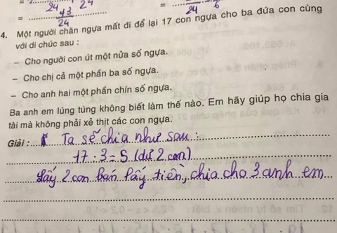 Ảnh vui 26-8: Người thành công luôn có lối giải toán riêng - Ảnh 1. Ảnh vui 26-8: Người thành công luôn có lối giải toán riêng - Ảnh 1.