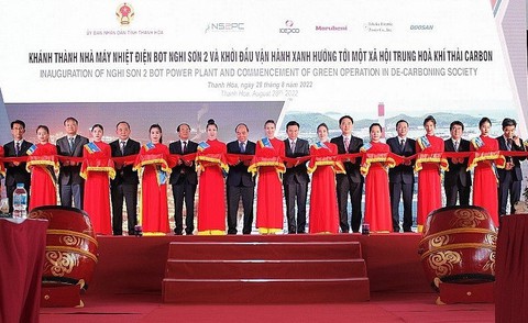 Chủ tịch nước cắt băng khánh thành Nhà máy nhiệt điện BOT Nghi Sơn 2 - Ảnh 1. Chủ tịch nước cắt băng khánh thành Nhà máy nhiệt điện BOT Nghi Sơn 2 - Ảnh 1.