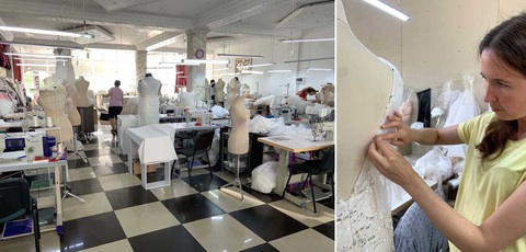 Bất chấp chiến tranh, công nghiệp áo cưới của Ukraine vẫn phát triển - Ảnh 3. Bất chấp chiến tranh, công nghiệp áo cưới của Ukraine vẫn phát triển - Ảnh 3.