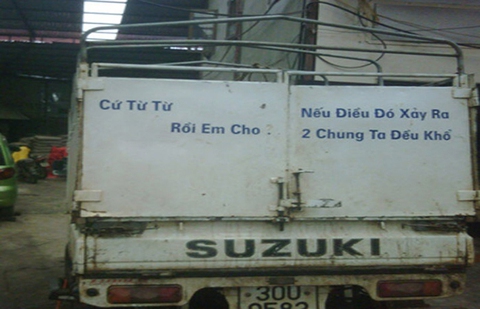 Cười đau bụng với những biển thông báo trên xe - Ảnh 3. Cười đau bụng với những biển thông báo trên xe - Ảnh 3.