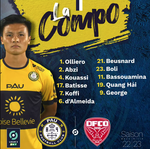 Quang Hải được giao nhiệm vụ thực hiện các quả phạt góc của Pau FC - Ảnh 1. Quang Hải được giao nhiệm vụ thực hiện các quả phạt góc của Pau FC - Ảnh 1.