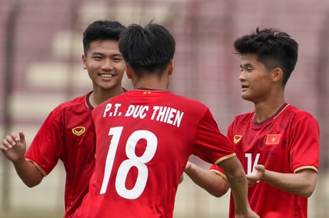 Lách qua cửa hẹp, U16 Việt Nam gặp Thái Lan ở bán kết Giải U16 Đông Nam Á 2022 - Ảnh 1. Lách qua cửa hẹp, U16 Việt Nam gặp Thái Lan ở bán kết Giải U16 Đông Nam Á 2022 - Ảnh 1.