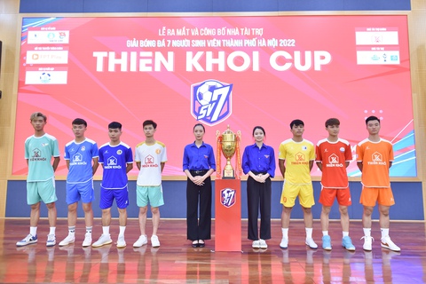 Sinh viên Hà Nội háo hức với Giải bóng đá SV7 2022 - Ảnh 1. Sinh viên Hà Nội háo hức với Giải bóng đá SV7 2022 - Ảnh 1.